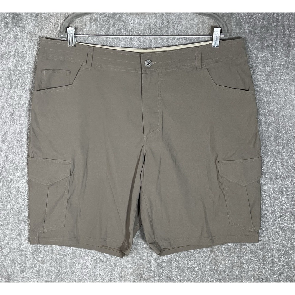 Kuhl Renegade Cargo Shorts Mens Size 40 Brown Nylon Stretch Pockets 5336 Hiking